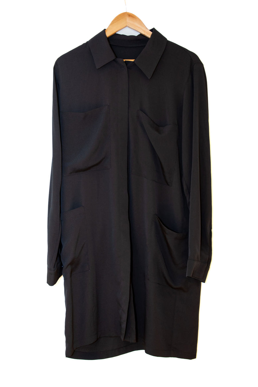 Lyocell - Long Line Shirt dress